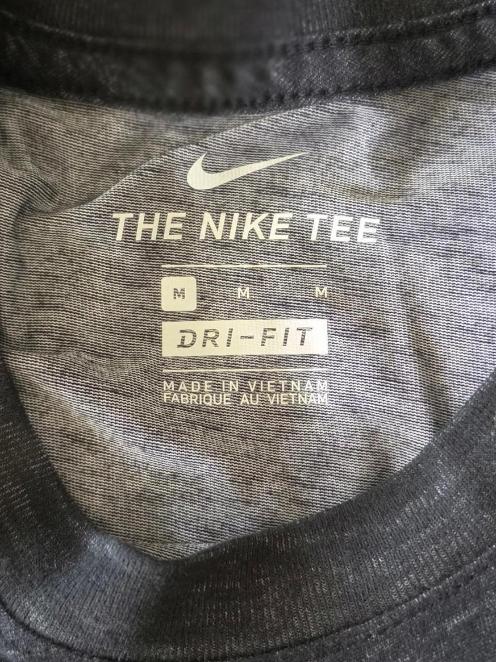 Men's Nike Navy Graphic Tee with Diagonal Stripe - Picture 4 of 4